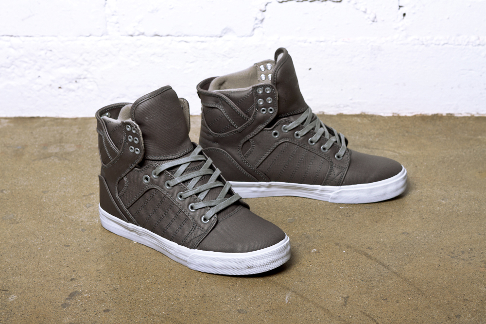 Supra Royal Collection Skytop Grey Waxed Twill 1