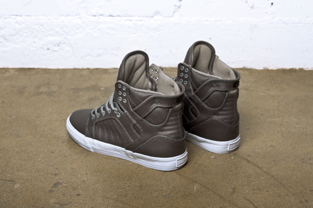 Supra Royal Collection Skytop Grey Waxed Twill 2