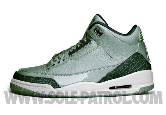 Air Jordan Iii Retro Grey Black Carbon White 1