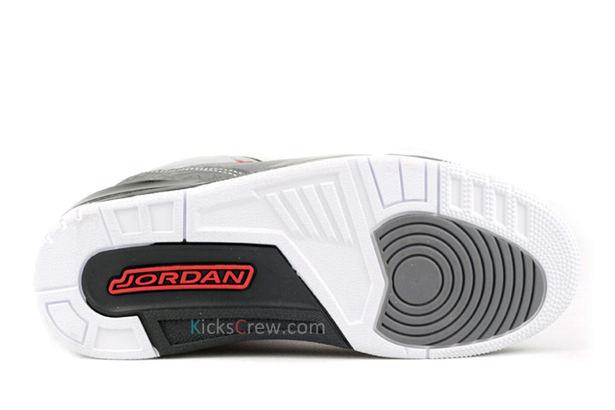 Air Jordan Iii Retro Stealth Light Graphite Black Varsity Red 4