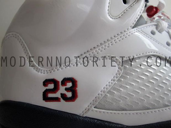 Air Jordan V 5 White Varsity Red Midnight Navy 04