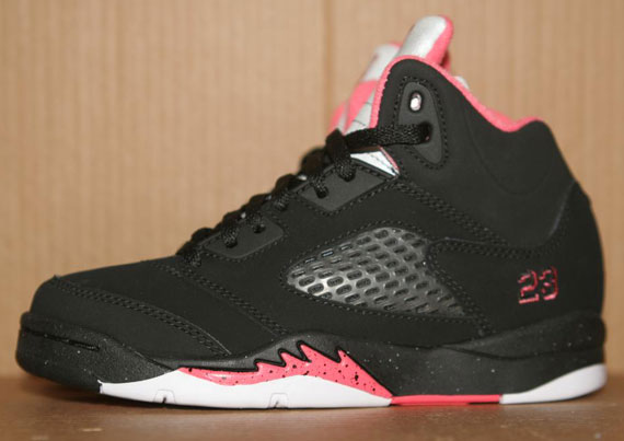 Air Jordan V Ps Black Pink White Sample 06
