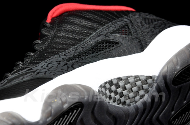 Air Jordan Xi Low Ie Black Varsity Red White 2011 10