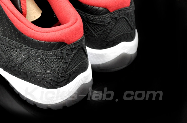Air Jordan Xi Low Ie Black Varsity Red White 2011 5
