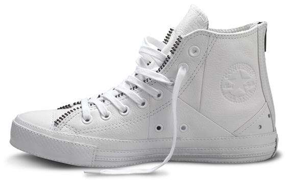 Converse All Star Leather Jacket Schott White 05