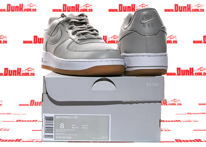 Nike Air Force 1 Low Tech Grey White 6