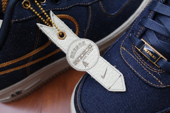 Nike Air Force 1 Low Premium - Denim - Metallic Bronze