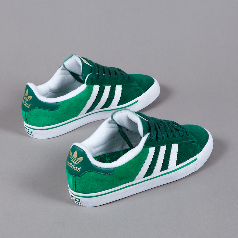 Adidas Skateboarding Campus Vulc Green White 3