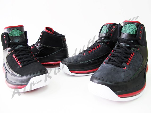 Air Jordan 2.0 Gs Black Red Green White 3