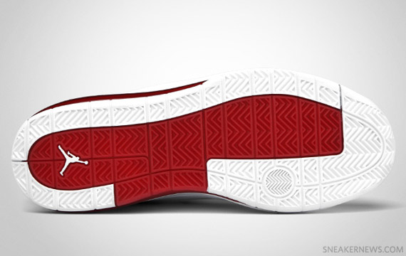 Air Jordan 2.0 White Black Varsity Red 3