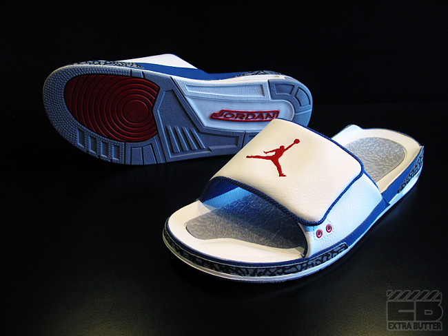 Air Jordan Iii Retro Slide White Trueblue 2