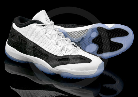 Air Jordan Xi Ie Low White Black Detailed Images 4