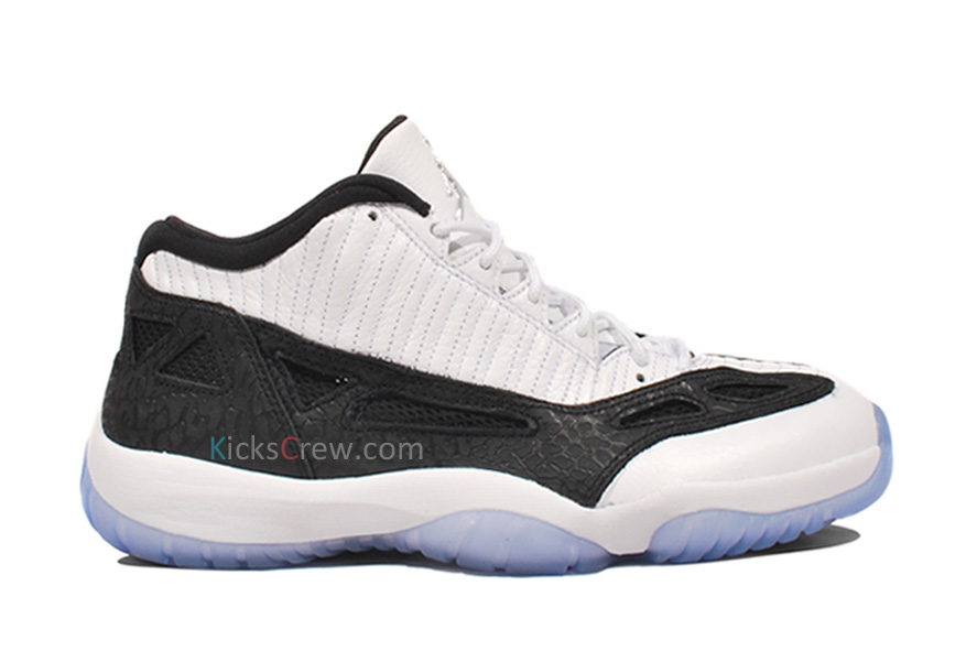 Air Jordan Xi Ie Low White Black Metallic Silver 2
