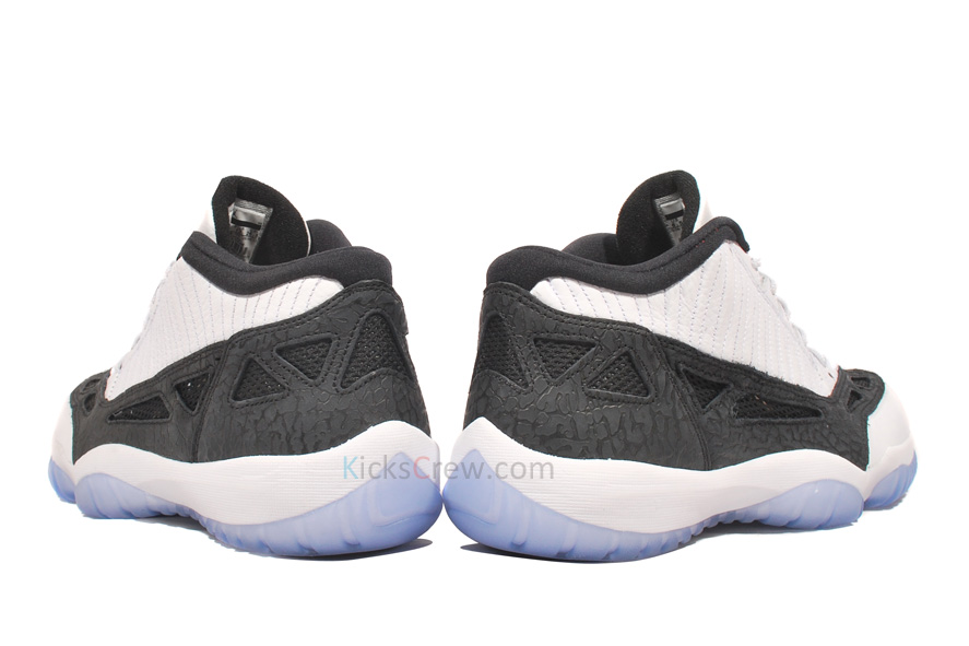 Air Jordan Xi Ie Low White Black Metallic Silver 4
