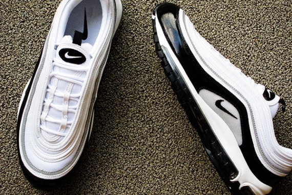 Nike Air Max 97 - White - Black Patent | Available on eBay