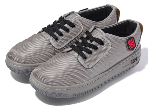 Bape Sta Mil Low Grey Canvas 2