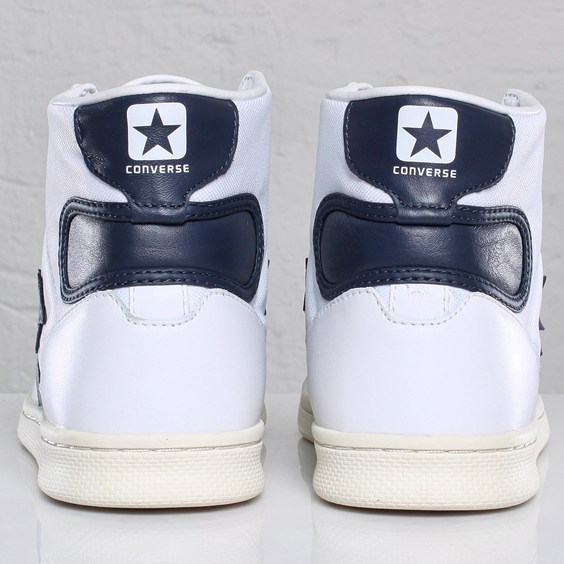 Converse Fast Break Pro Leather Mid White Navy 4
