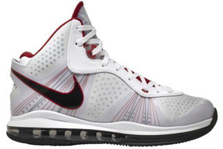Lebron 8 Archive White Red V2