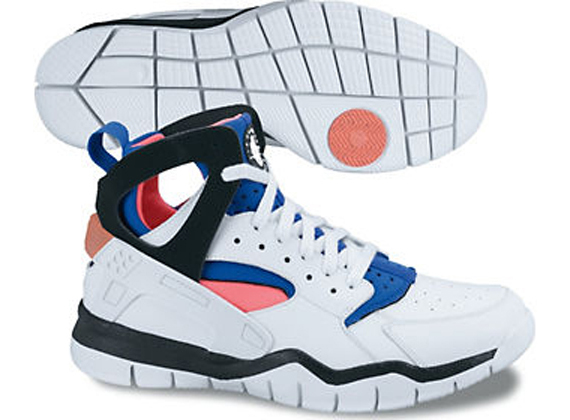 Nike Air Huarache Bball 2012 White Bright Mango Mega Blue Black Spring 2012