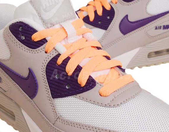 Nike Wmns Air Max 90 Tech Grey Club Purple 1