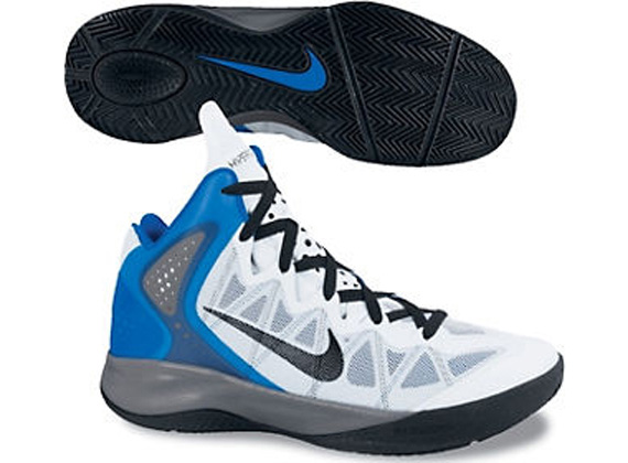 Nike Zoom Hyperforce White Treasure Blue Cool Grey Black Spring 2012