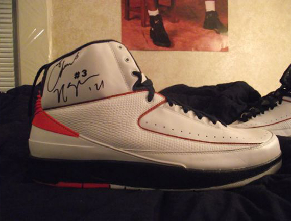 Air Jordan II Retro – Gerald Wallace Game-Worn PE Signed by Eduardo Najera