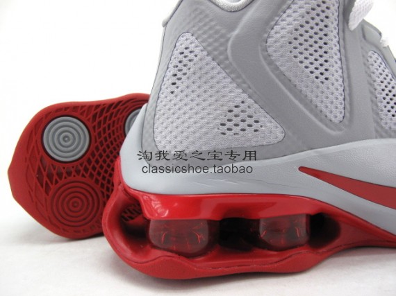 Nike Air Shox Hyperballer – Wolf Grey – White – Sport Red | New Images
