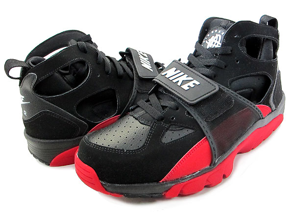 Nike Air Trainer Huarache Black White Varsity Red 1