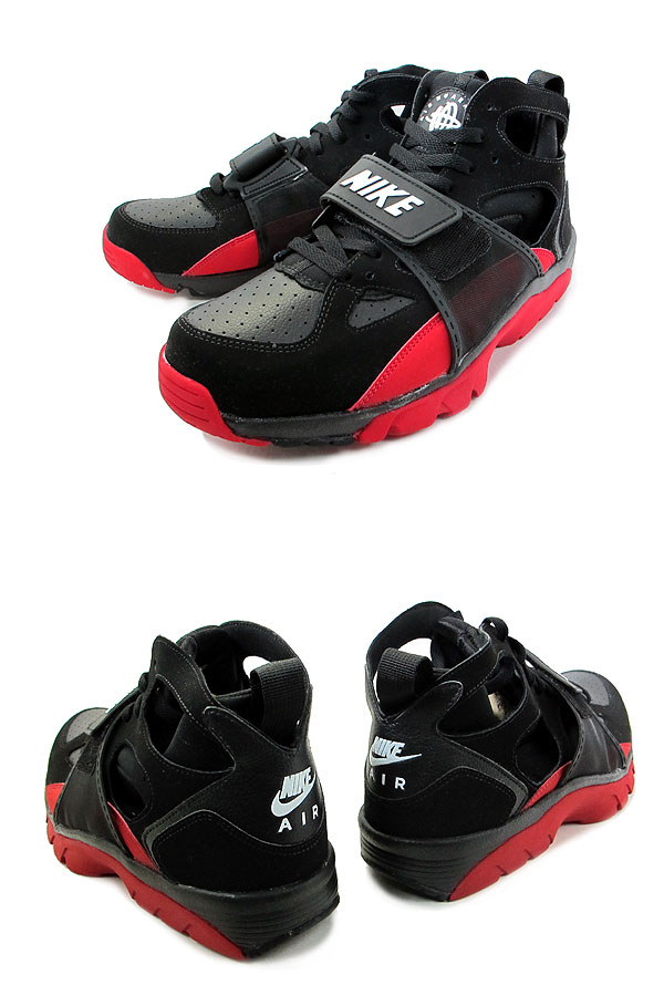 Nike Air Trainer Huarache Black White Varsity Red 2