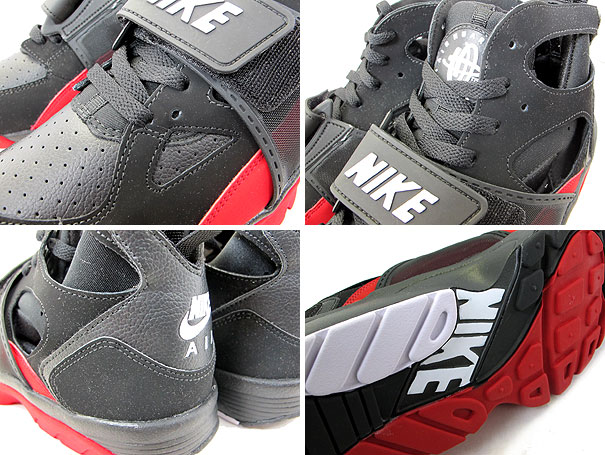 Nike Air Trainer Huarache Black White Varsity Red 3