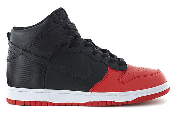 Nike Dunk High Blk Red Perf 05