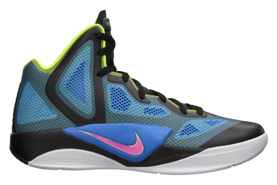 Nike Zoom Hyperfuse 2011 Black Metallic Luster Photo Blue Volt