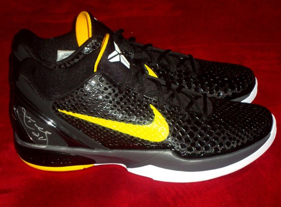 Nike Zoom Kobe Vi Black Del Sol Game Issue Kobe 08