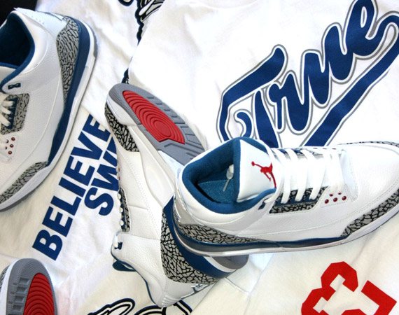 Air Jordan III 'True Blue' T-Shirts by The Freshnes