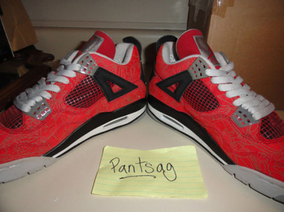 Air Jordan Iv Laser Varsity Red Sample Ebay Pantsag 04