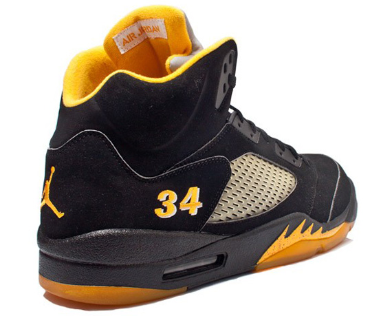 Air Jordan V Black Sunstone Ray Allen Sonics Pe 01