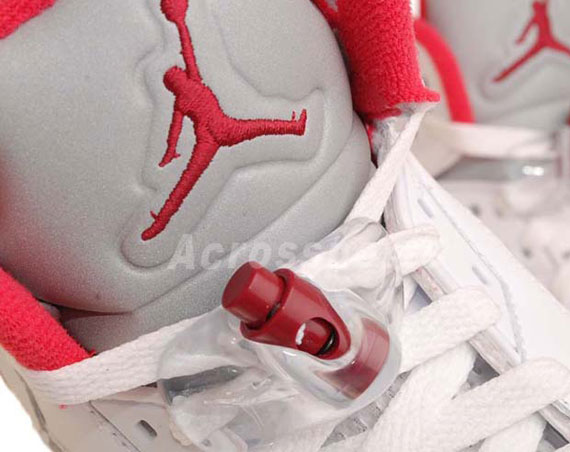 Air Jordan V GS - White - Legacy Red - Scarlet Fire | Available on eBay