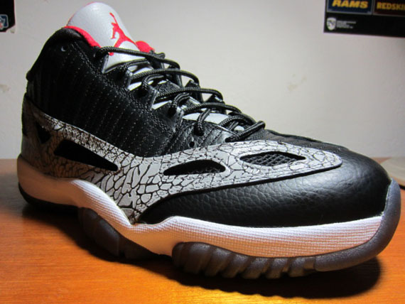 Air Jordan XI IE Low 'Black/Cement III' Inspired Custom