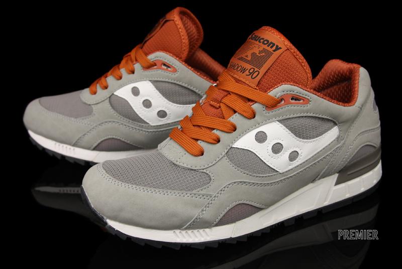 Saucony Shadow 90 Grey White Orange 2
