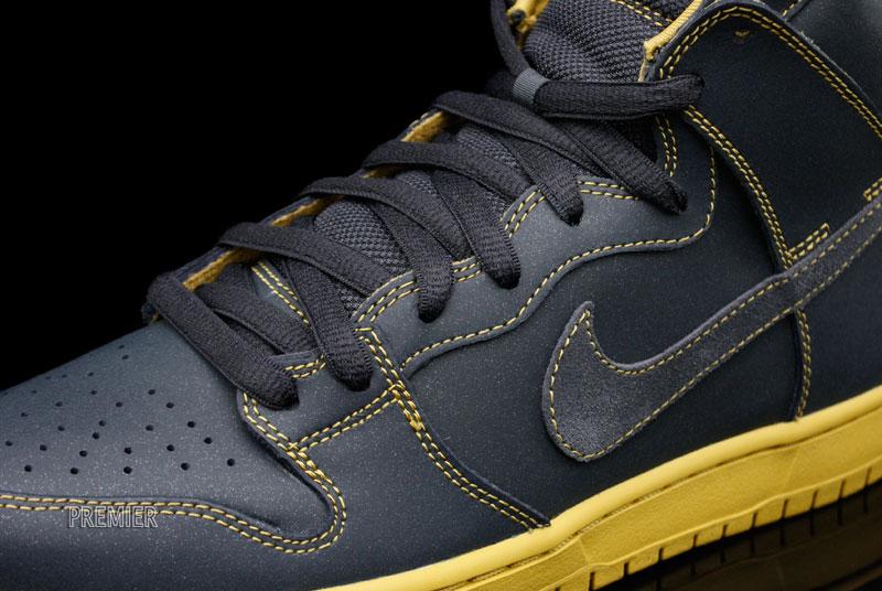 Nike SB Dunk High - Anthracite - Gold - Available