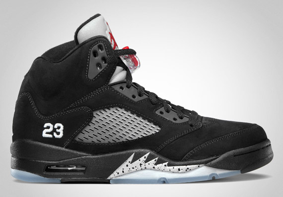 Air Jordan V Black Metallic Silver Official Images 3