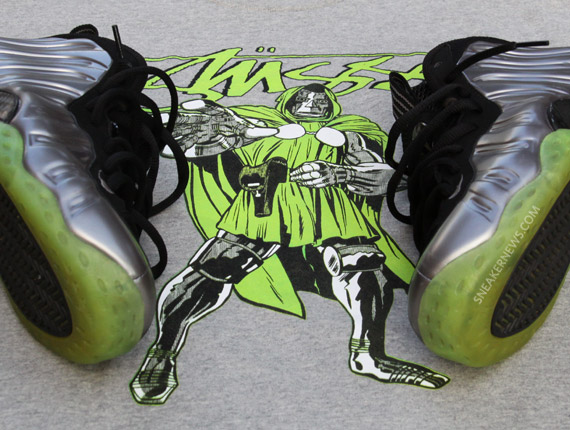 Nike Air Foamposite One Captain America Dr Doom Sole Swap Customs 14