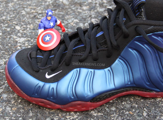 Nike Air Foamposite One Captain America Dr Doom Sole Swap Customs 8