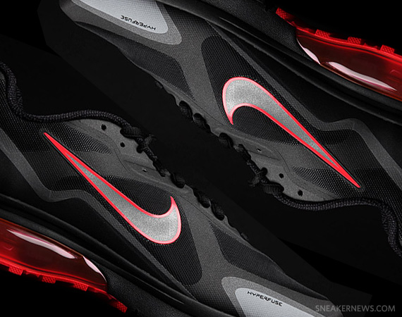 Nike Air Max Alpha 2011 - Black - Sport Red - Metallic Silver