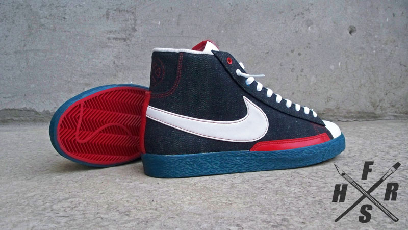 Nike Blazer High Custom 10 Deep Patriots 11