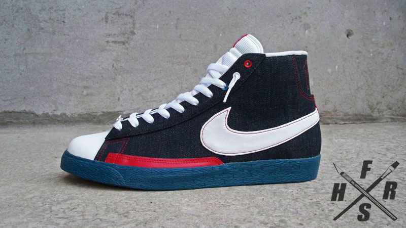 Nike Blazer High Custom 10 Deep Patriots 2