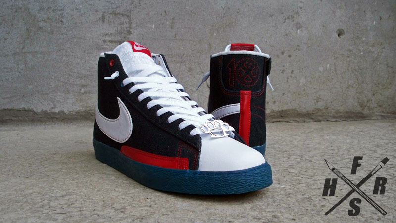 Nike Blazer High Custom 10 Deep Patriots 7