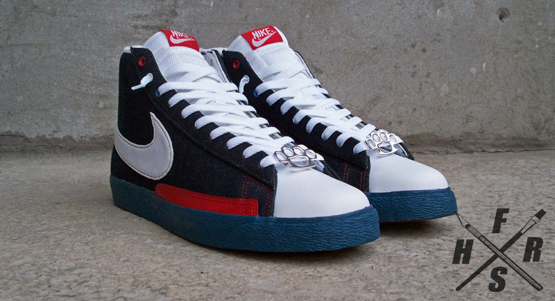 Nike Blazer High Custom 10 Deep Patriots 8