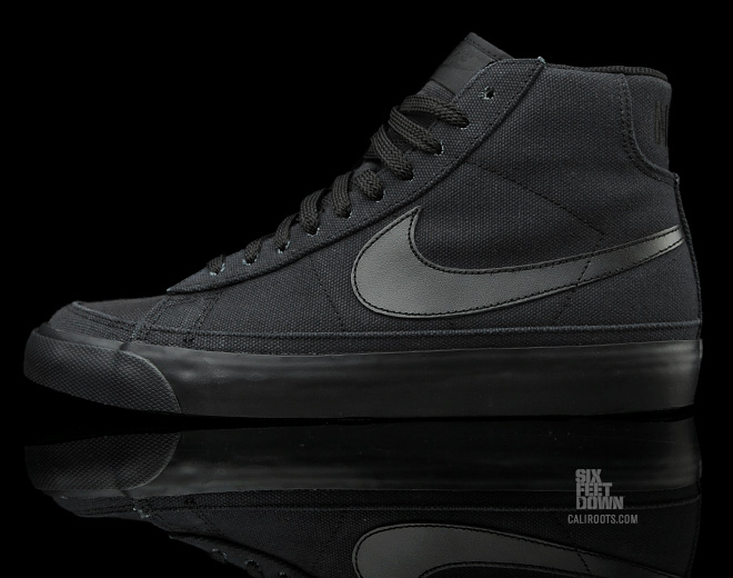 Nike Blazer Mid Black Canvas 1