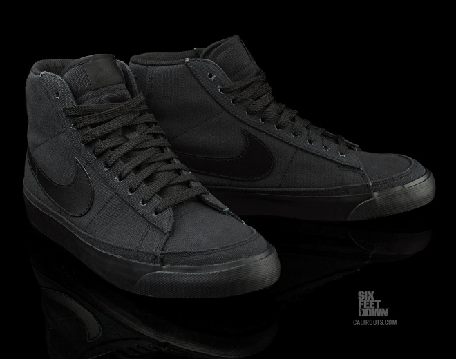 Nike Blazer Mid Black Canvas 2